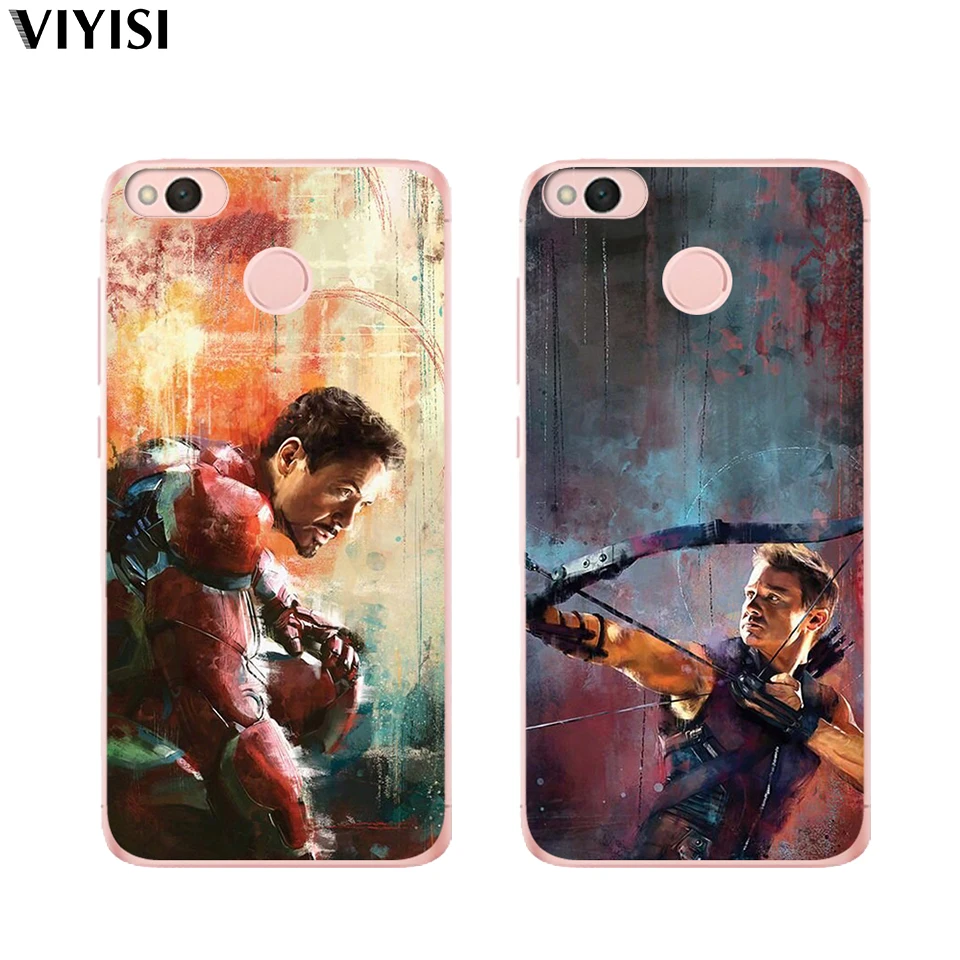 

For Xiaomi Redmi 6 6A 5A 4 4A 4X NOTE 4 4X 5A Mi6 A1 5X 8 9 Phone Case Soft TPU Silicone Back Cover Coque Fundas Marvel Deadpool