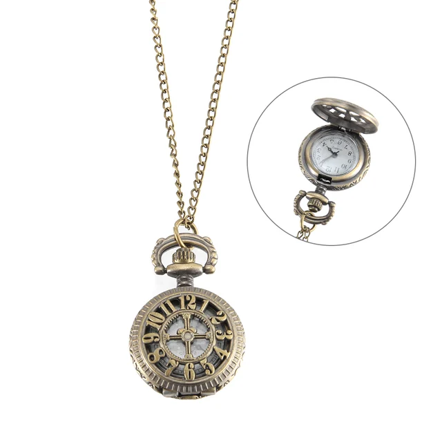 Vintage Orologio Da Tasca Color Bronzo Orologio Al Quarzo Catena Del Freddo Holl Vintage Orologio Da Tasca Color Bronzo Orologio Al Quarzo Catena Del Freddo Holl
