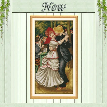 

Passionate dance love diy home Decor painting counted print on canvas DMC 11CT 14CT kits Cross Stitch embroidery needlework Sets