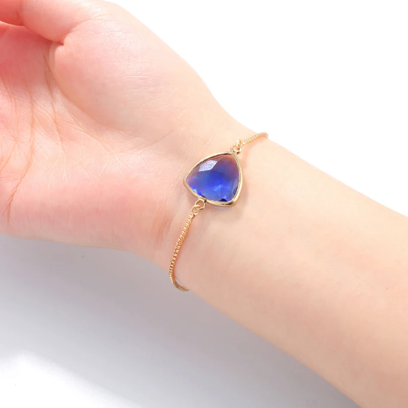 

Luxurious Crystal Bracelet Gold Adjustable Charm Bracelets for Women Fashion Jewelry 2019 Geometric Crystal Bracelet Bangles