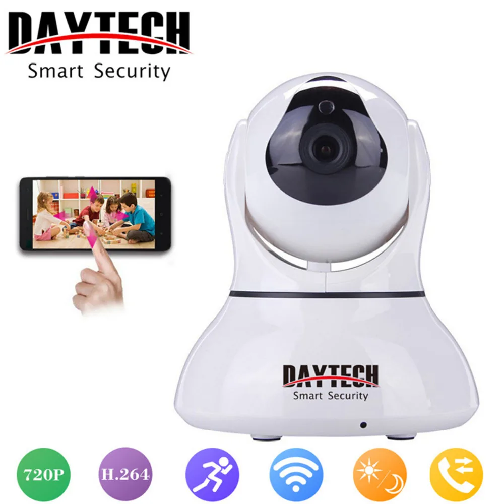 

Daytech 720P Wireless Wifi IP Camera Home Security Camera Night Vision Infrared Two Way Intercom Baby Monitor Motion Detection