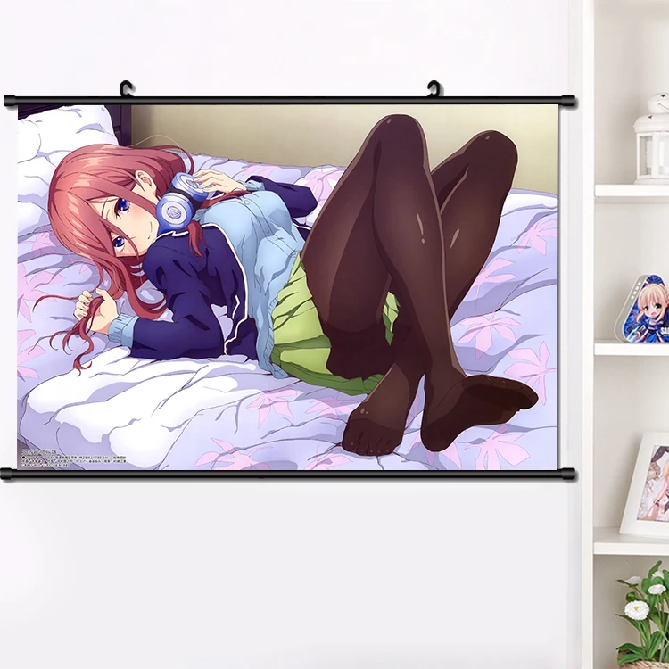 Аниме Go touпучок no Hanayome Nakano Nino милый настенный постер манга искусственная мода