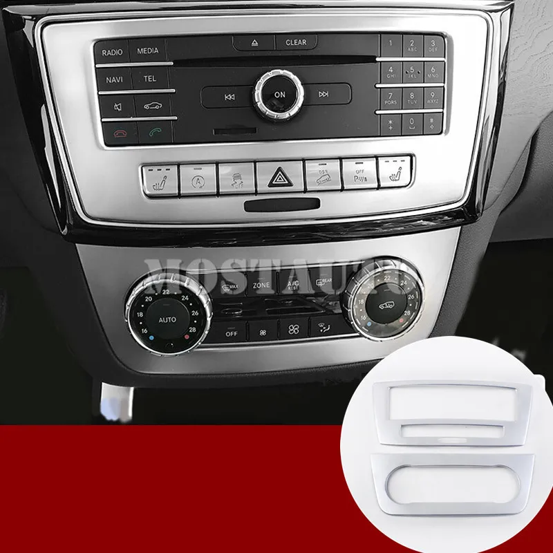 Для Benz GLS X166 внутренняя консоль CD& Кондиционер панель накладка- 2 шт