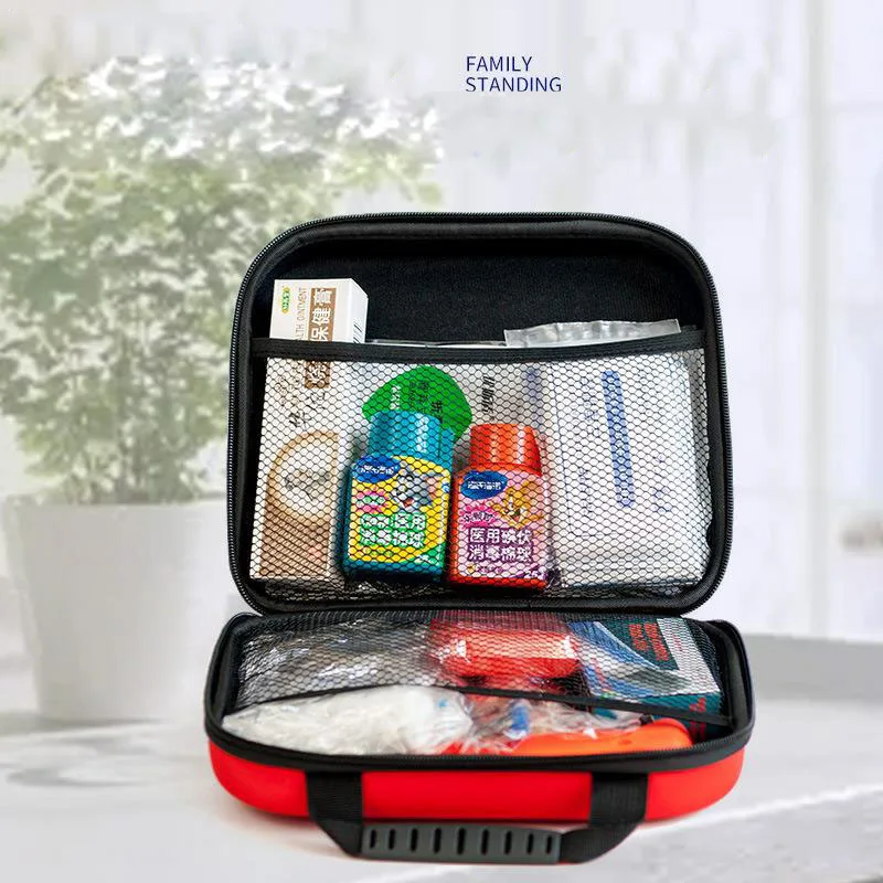 75 unids/lote primeros auxilios de emergencia de Kit impermeable al aire libre de EVA para la familia Camping viaje tratamiento médico de emergencia YJJB005