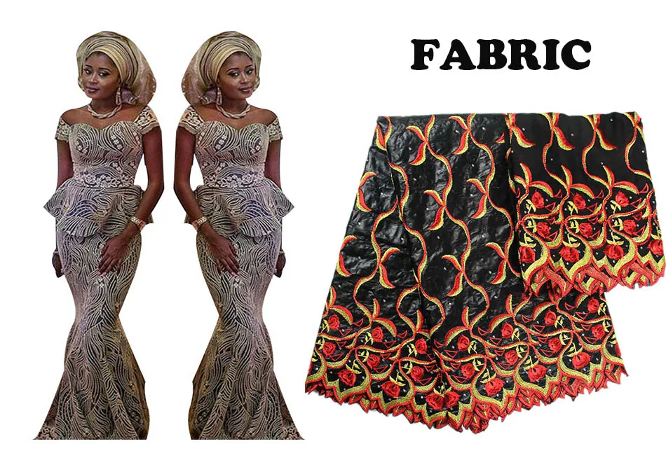 Африканский Базен Riche платья с головной убор для женщин кружева вышитые 2 юбка из кусочков наборы африканская одежда топ и юбка наборы XG95