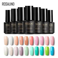 ROSALIND гель 1 7 мл сплошной цвет 01-30 УФ светодиодный Блестящий Гель-лак для ногтей макияж высокое качество дизайн ногтей Полупостоянный гель лак