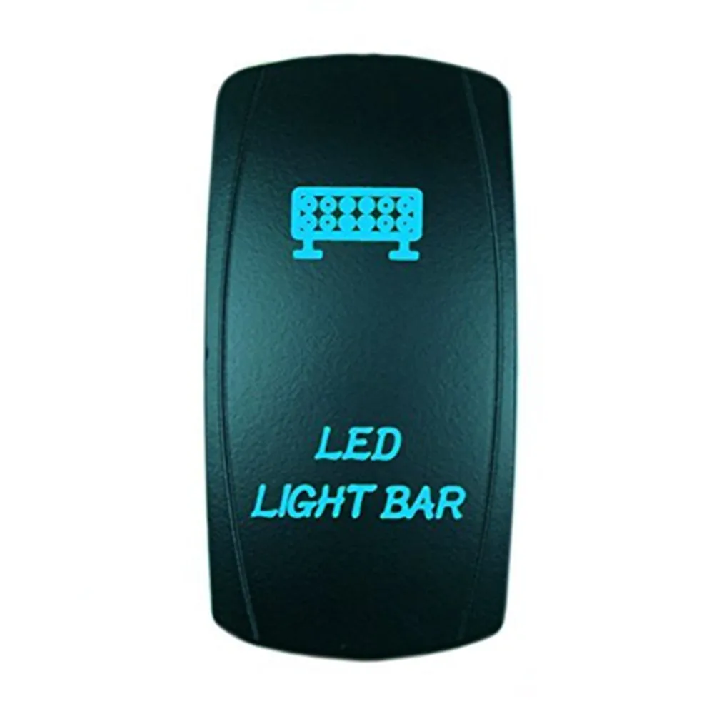 

5pin Laser SPOT LIGHTS Rocker Switch ON-OFF LED Light 20A 12V BLUE