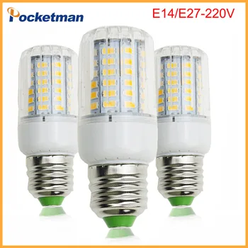 

E27 220V LED Lamp 5730 SMD LED Bulb E14 Corn 50W 40W 30W 25W 15W 12W 7W Leds Lamp Bombillas Light Bulbs Lampada Ampoule Lighting