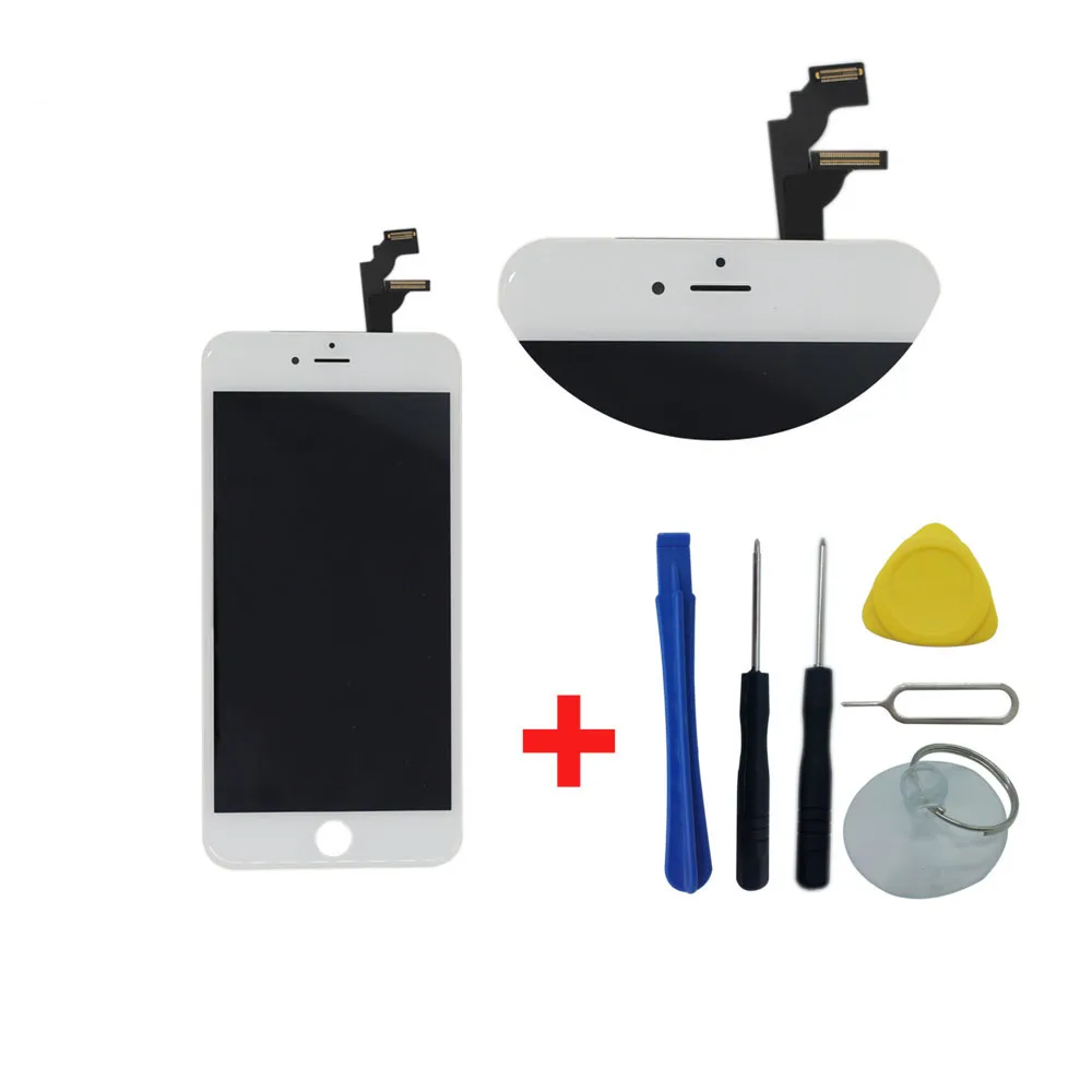 cellphone touch LCD screen For iPhone 6 Plus white  display