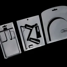 Пластиковый двустворчатый блистер упаковку с отверстием для подвешивания ПВХ пластик на заказ блистерная упаковка пакет- PX3019