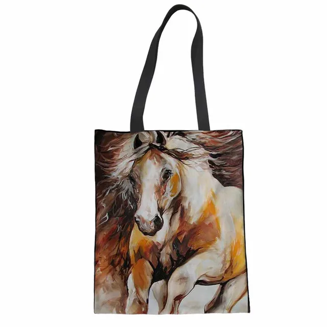 FORUDESIGNS Women Shoulder Bag Horse Print Large Tote Bag for Shopping ...