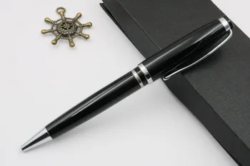 

BAOER GIFT PEN metal Trim Silver black Ballpoint Pen