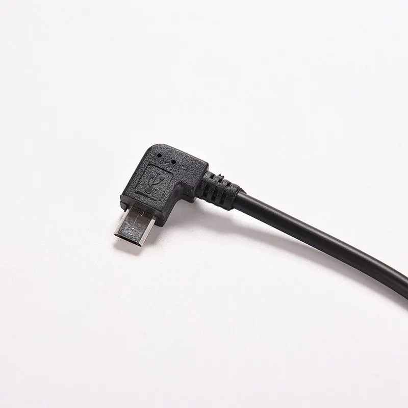 27 см адаптер соединитель конвертер под прямым углом USB 2,0 Мужской до 90 градусов левый угол Micro USB 5 Pin Мужской кабель Шнур