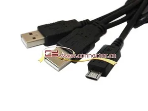 

Micro USB 5pin to Two USB A Type Y Cable Cord for 2 5" Mobile Hard Disk Drive