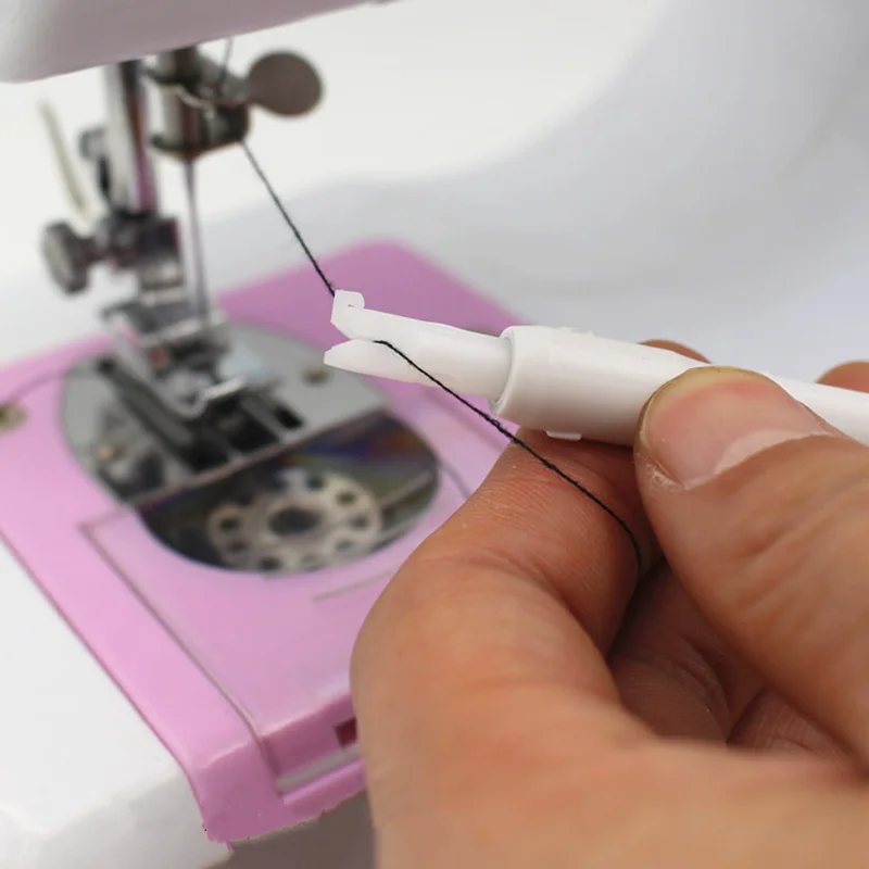 Convenient Needle Threader Insertion Applicator guide Handle Thread