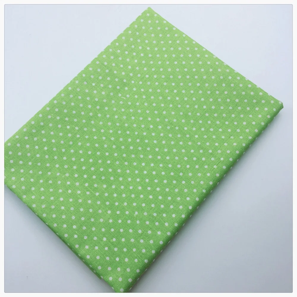 Хлопчатобумажная ткань, 7 шт./лот, обычная зеленая хлопковая стеганая наборы тканей, ткани для Diy лоскутного шитья, ткани, игрушки, Cloth-50x50cm