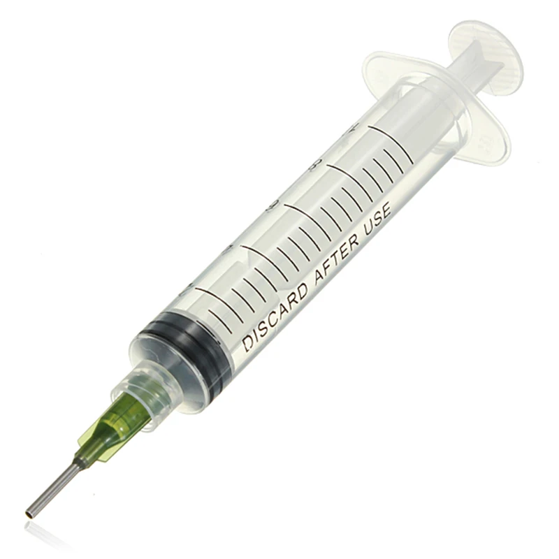 Mayitr 10CC Graduated Dispensing Syringe SMT SMD PCB Solder Paste Adhesive Glue Liquid Dispenser+Dispensing Needles For Industry