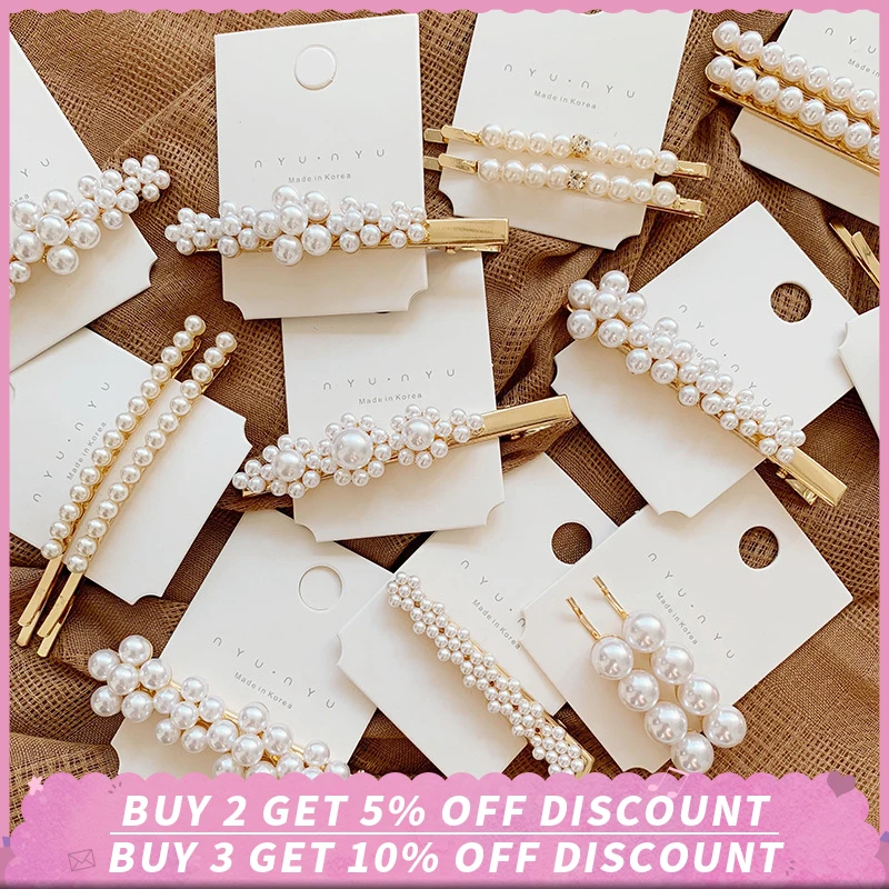 Fashion Pearl Hair Clip for Girls Barrette Hairpins Wedding Hair Styling Tool Hairpin Stick Metal Hair Clips for Women Trendy Fashion Pearl Hair Clip for Girls Barrette Hairpins Wedding Hair Styling Tool Hairpin Stick Metal Hair Clips for Women Trendy