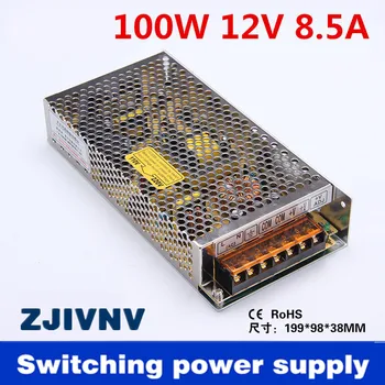 

LED Switching power supply 12v 100w 8.5A power full motors ac dc power Led Driver adapter for Led Strips input 110/220v s-100-12