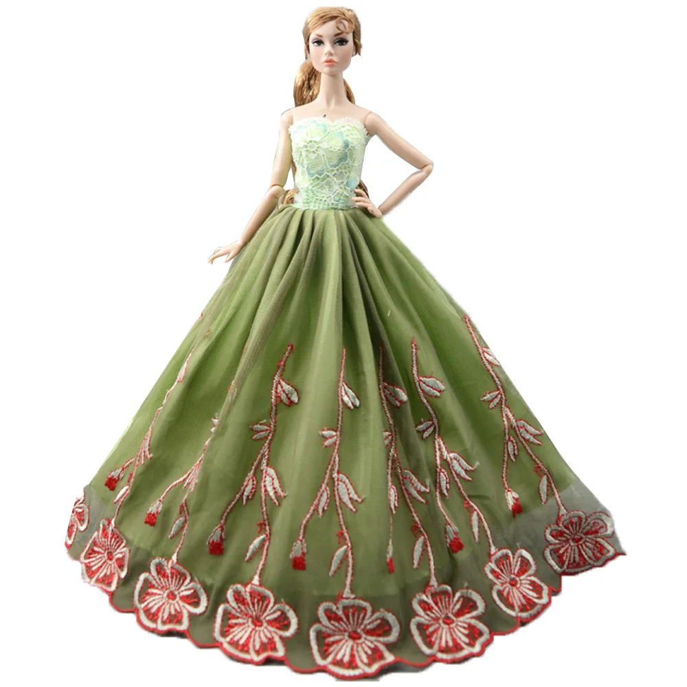 Nk One Pcs 2020 Princess Wedding Dress Noble Party Gown For Barbie Doll Fashion Design Outfit Best Gift For Girl Doll 058a Jj Aliexpress