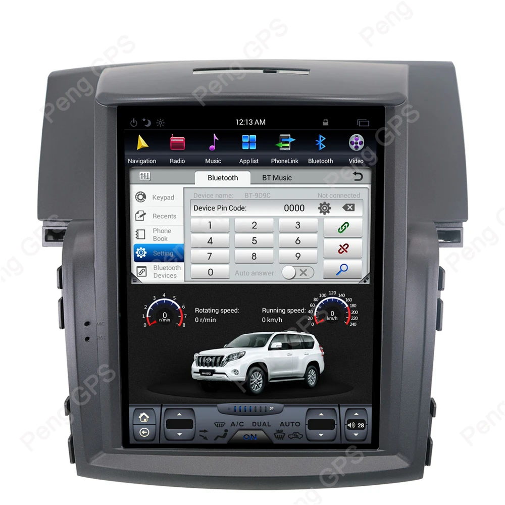 Best Tesla Style Android 7.1 Car Radio GPS Navigation DVD Player Headunit for Honda CRV 2012-2017 IPS 10.4 Inch Touch Screen Unit 5