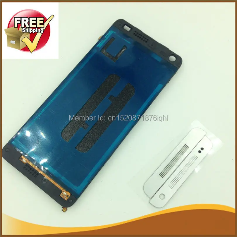 

1 pcs front frame For htc one mini m4 601e 601n Front Housing Front Frame Bezel Plate Black White Color Free ship