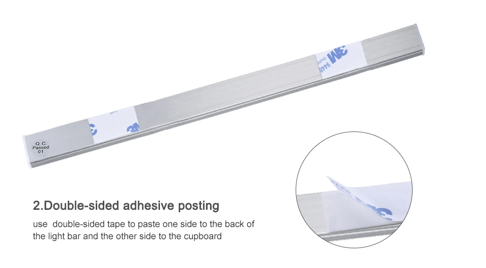 Hand Sweep Switch LED Under Cabinet Kitchen Light Bedroom Wardrobe Closet Night Lights (6)