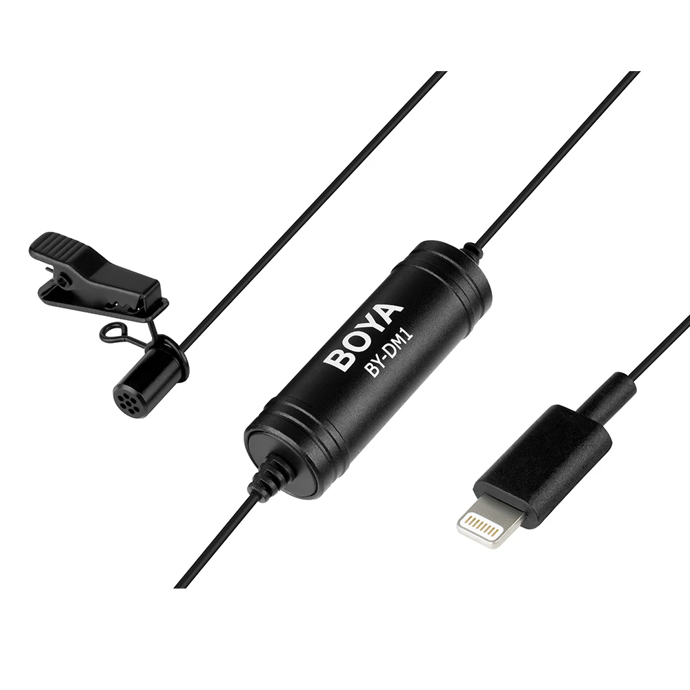 BOYA отворотом MFI Certifition 6 м микрофон для iPhone Lavalier конденсаторный микрофон для iPhone X 8 7 iPad mini для Ipod Nano