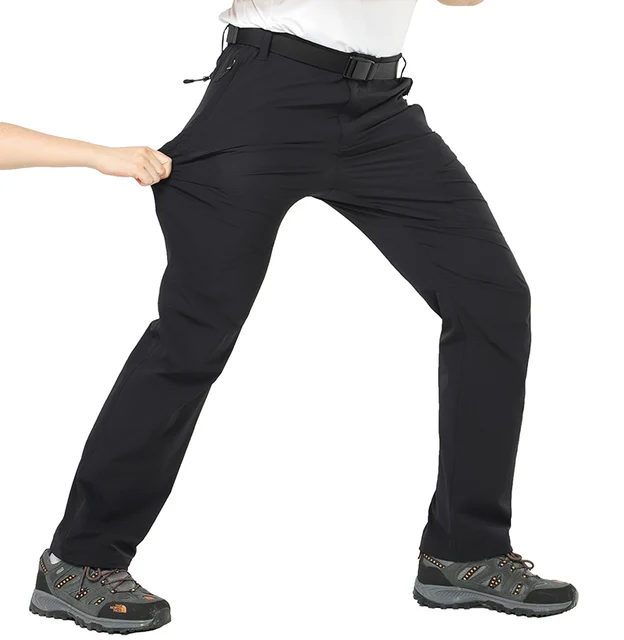 Quick Dry MIER Mens Stretch Hiking Pants Elastic Waist Lightweight