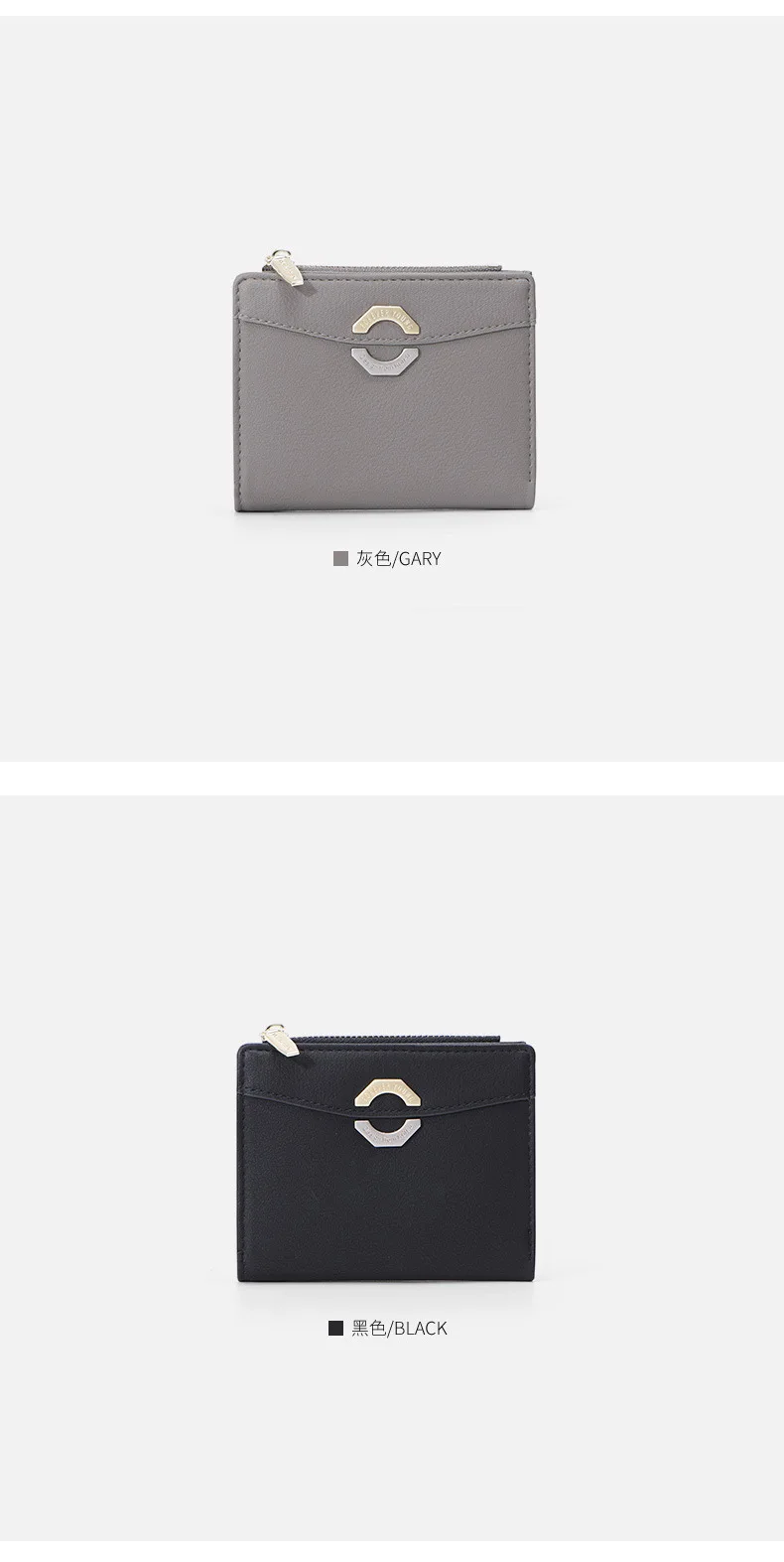 CHALLEN Women Wallets Female Purse Two Fold Short Brand Leather Purse Women Ladies Card Bag For Women Clutch Purse Clip Wallet