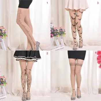 

4 Styles Female Sexy Stockings Pantyhose Lolita Fancy Hosiery For Woman Girl Ladies One Line Design Stockings