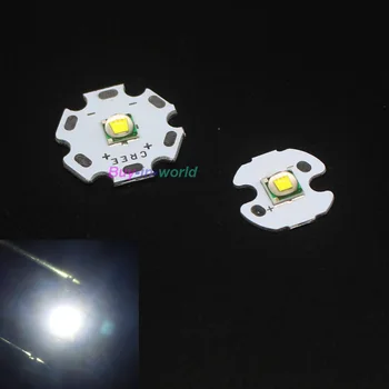 

10pcs 10W High Power CREE XML XM-L T6 U2 LED Emitting Diodes cool White with 16mm / 20mm base for flashlight light