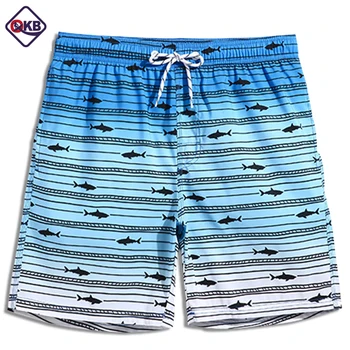 

QIKERBONG Men Beach Shorts Board Trunks Male Swimwear Swimsuits Bermuda Casual Active Sweatpants Bottoms Quick Drying Shorts