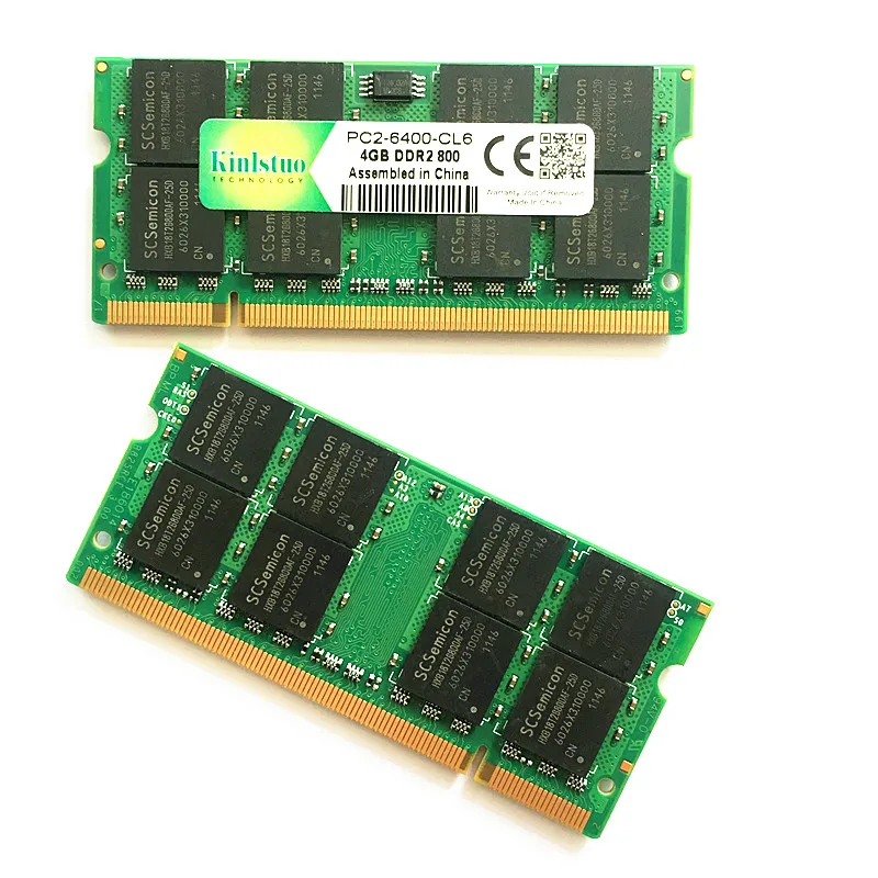 Kinlstuo Фирменная Память ram ddr2 4 ГБ 800 МГц pc2-6400 ноутбук so-dimm оперативная память ddr2 4 Гб 667 PC2-5300 sodimm ноутбук 4 Гб ddr2 память