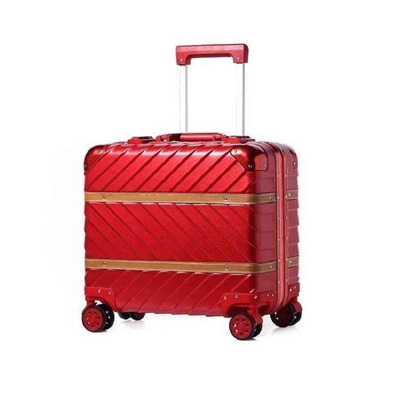 

16"18"inch business Aluminum alloy frame travel trip de viaje con ruedas envio gratis maletas koffer rolling carry on luggage