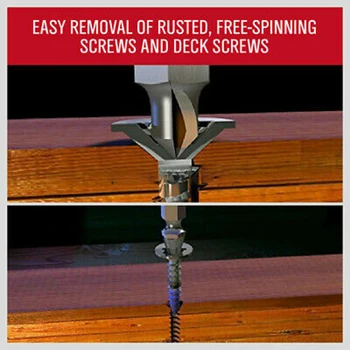 

Damaged Screw Remover Set Extractor Stripped Drill Bits Tool Broken Bolt