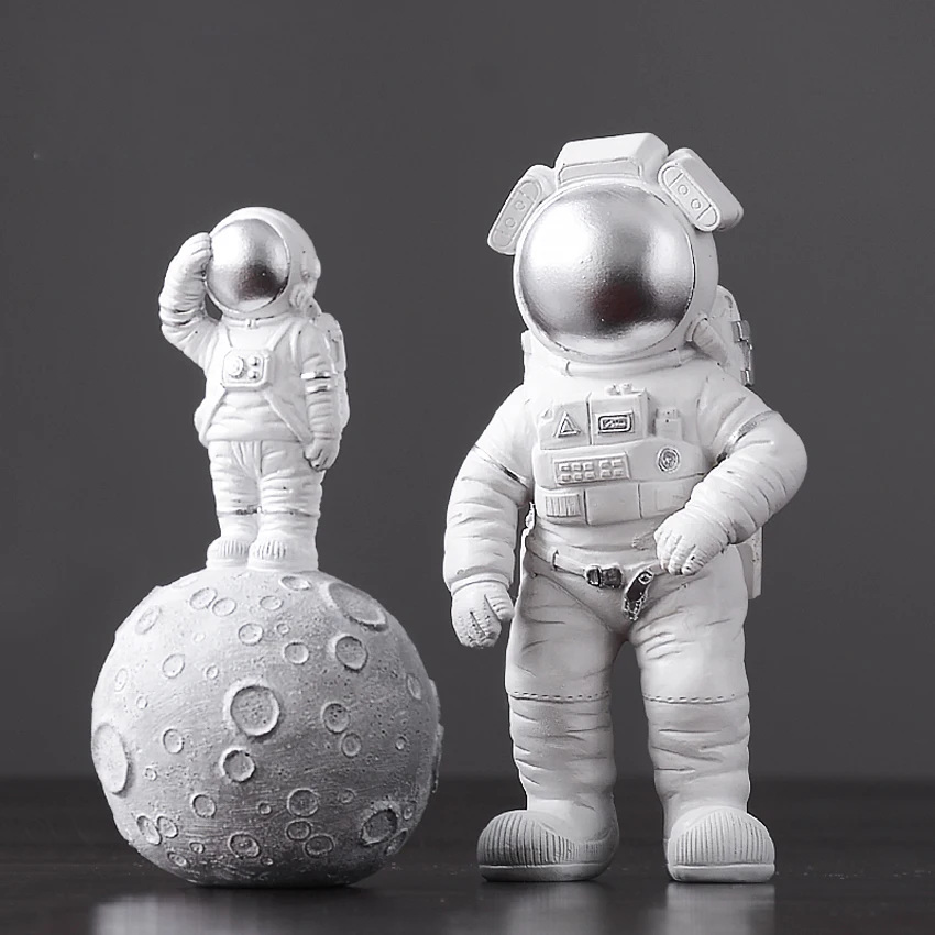 Europe style Cute Resin Astronaut Miniatures Figurine Craft Home Garden Decor wedding gifts fashion tabletop Furnishing articles