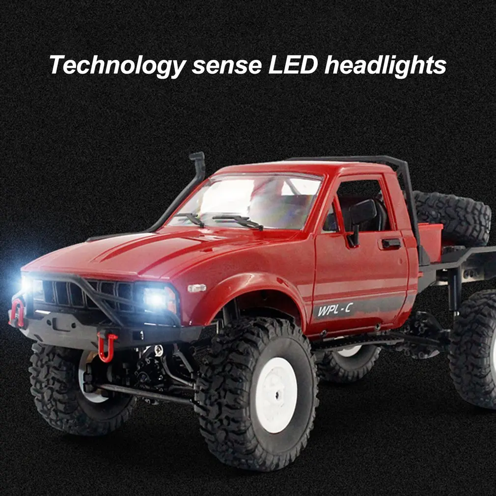 

OCDAY C-14 1/16 2.4GHz RC Crawler Off-road Military Truck Car with Headlight RTR Automatic Vehicle Toys Car for Children Gift