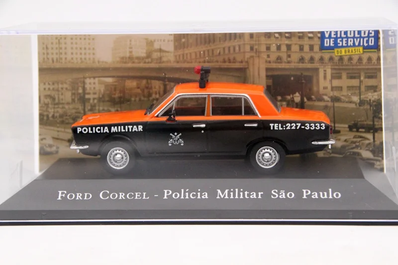 

IXO Altaya 1:43 Scale Ford Corcel Policia Militar Sao Paulo Auto Diecast Models Toys Car Collection