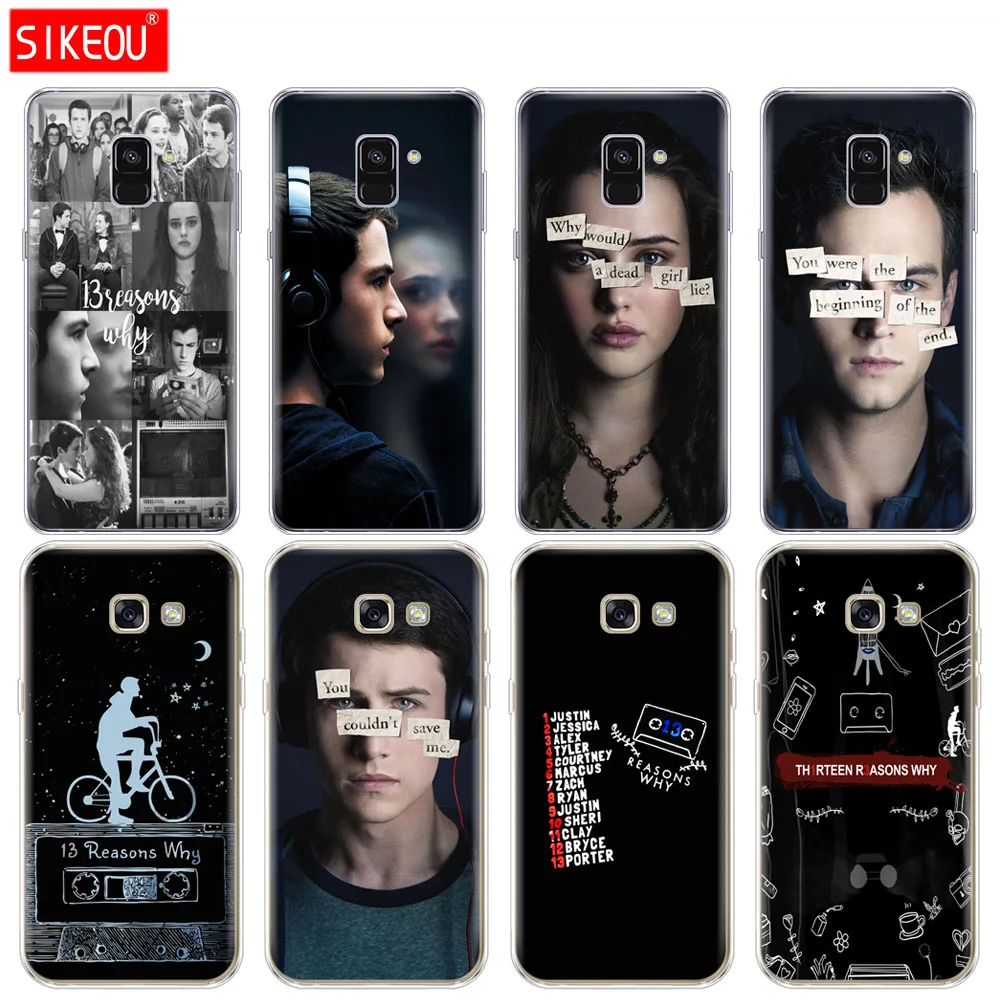 

Silicone phone case cover for Samsung Galaxy A6 A8 2018 A3 A310 A5 A510 A7 2016 2017 13 reasons why Design Newly Arrived