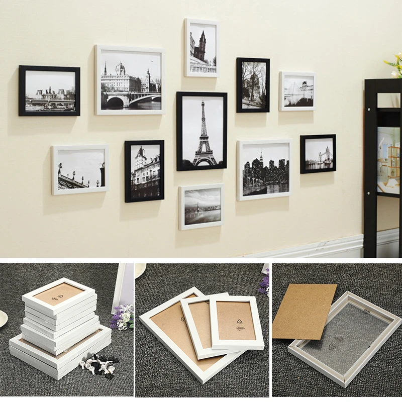 11Pcs Wall Hanging Photo Frame Set Wall Decoration Picture Valentine's Day 11Pcs Wall Hanging Photo Frame Set Wall Decoration Picture Valentine's Day