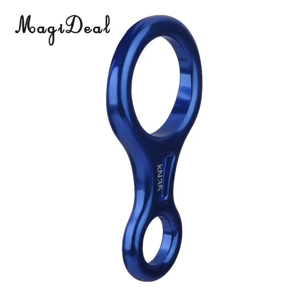 MagiDeal Figure 8 Mountaineering Climbing Rappelling Ring Belay Device 35KN  for Tree Climbing Caving Camping Travell Accessory