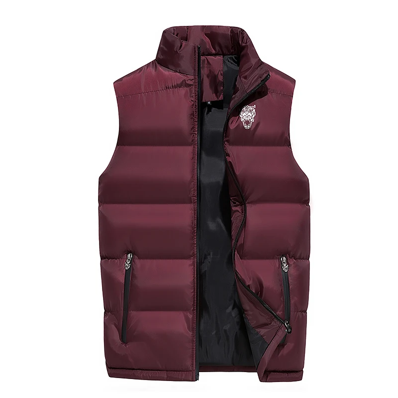 

Fashion Men Cotton Vest Autumn and Winter Thickening Warm Vesst Men Windproof Sleeveless Jacket Mens Lovers Couple Waistcoats