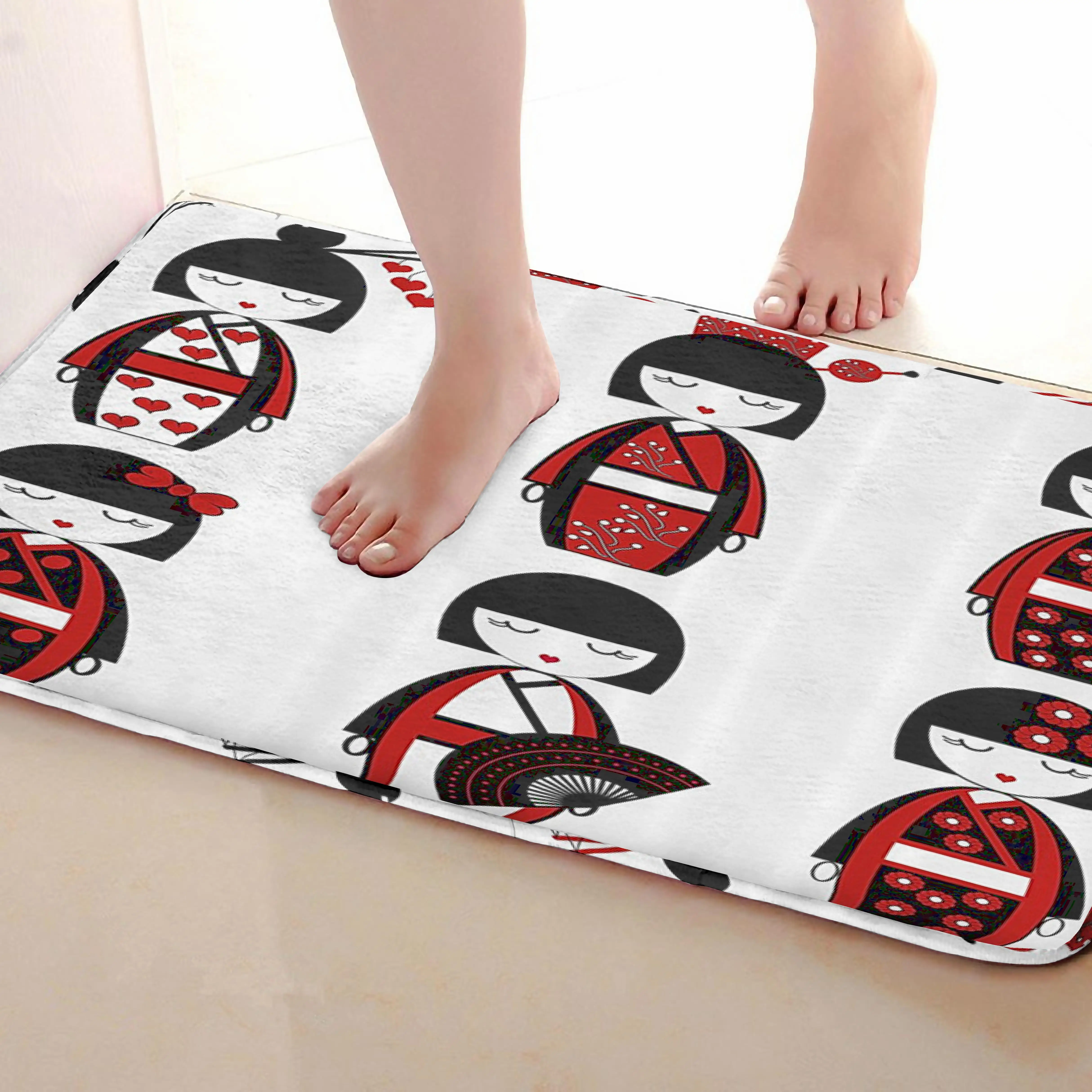 Кукла Стиль открытый Коврики S, забавные Нескользящие Для ванной Коврики, двери Коврики S, дверь входная Коврики s