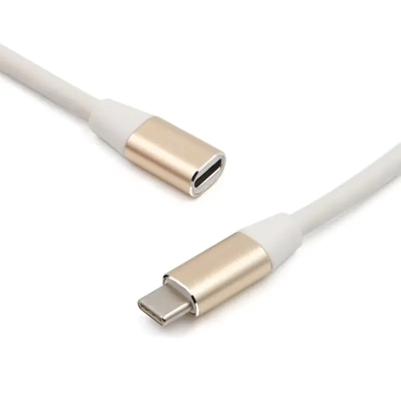 Кабель-удлинитель usb type c 3,1 кабель-удлинитель для Macbook конвертер для samsung Galaxy S9 S8 USB C Быстрая зарядка - Цвет: Local gold