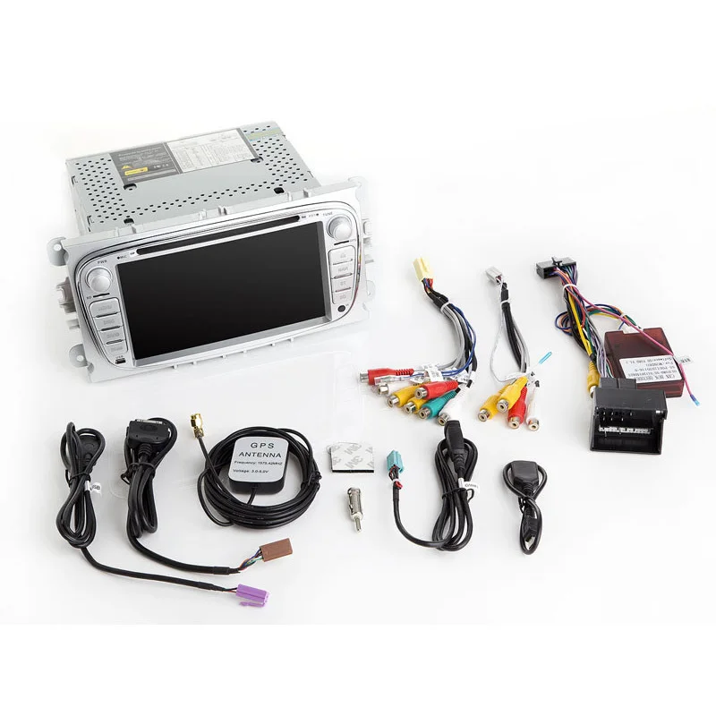 Discount 7" 2G RAM Android 8.1 1024*600 Car DVD For Ford Mondeo Focus S-Max C-Max Galaxy Kuga 2007 2008 2009 2010 2011 Radio GPS wifi BT 23