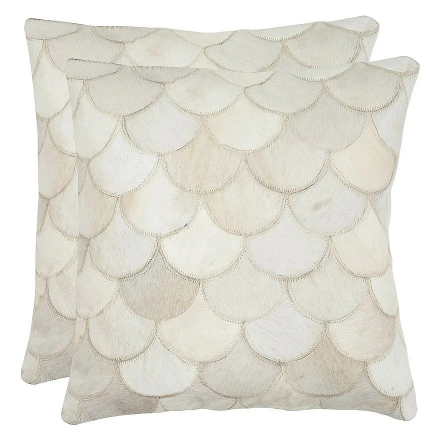 

50x50 cm Nordic Ivory White beige Cream Cowhide Pillowcase Cushion pillowslip Case Collection Throw Pillows luxury home decorat