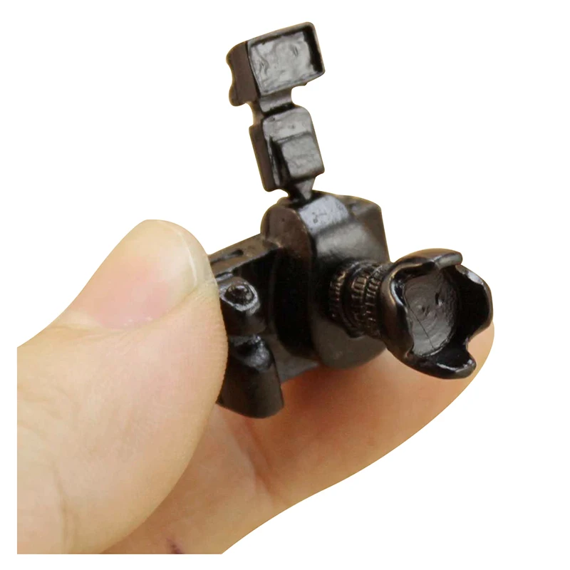 

1/12 Dollhouse miniature toy camera with Flash and Lens non-working