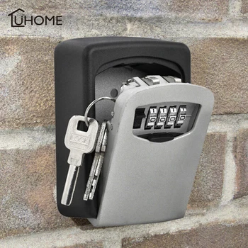 

Safety Home Money Key Hider Storage Box 4 Digit Security Secret Code Lock Wall Mounted Combination Password Keys Locked 5 Colors