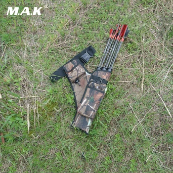 

Arrows Quiver 45x35 cm Arrow Bag 3 Point Single shoulder in Black/Camo Oxford Cloth for Archery Hunting Shooting